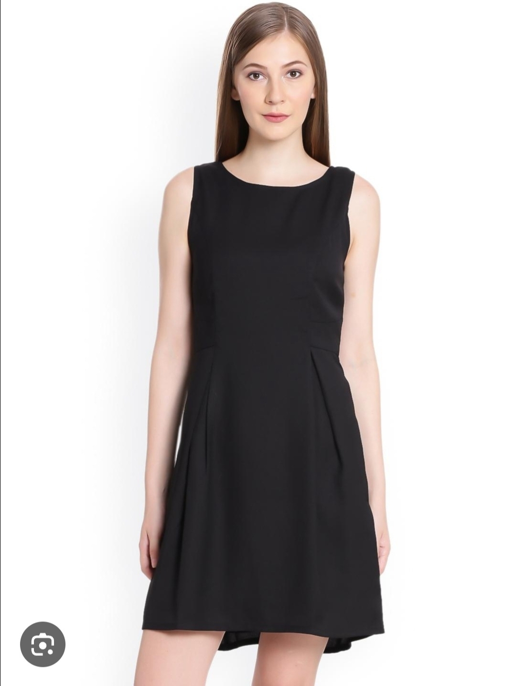 United Colors of Benetton Black Linen Dress Size Large